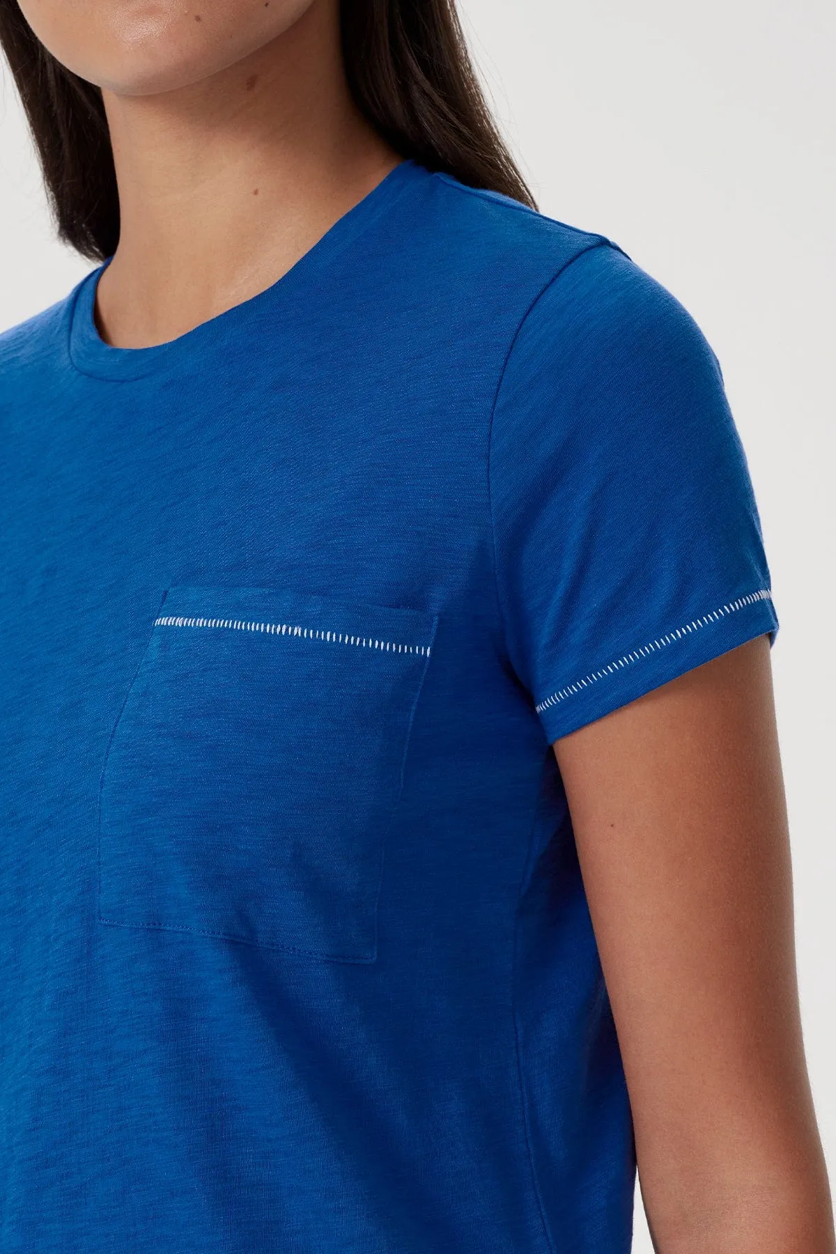 Signature Stitch Pocket Tee sold by Goldie Tees product image thumbnail 5