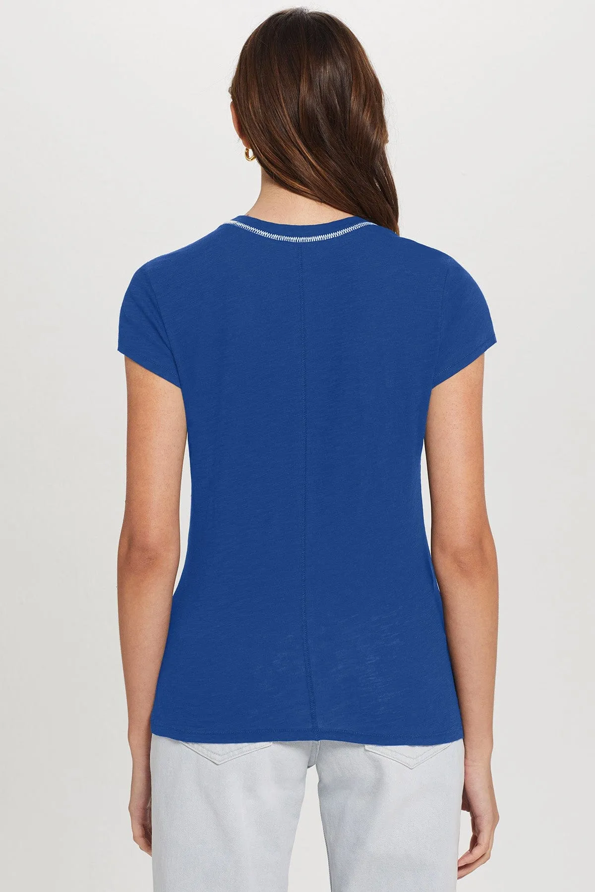 Signature Stitch Ringer Tee sold by Goldie Tees product image thumbnail 4