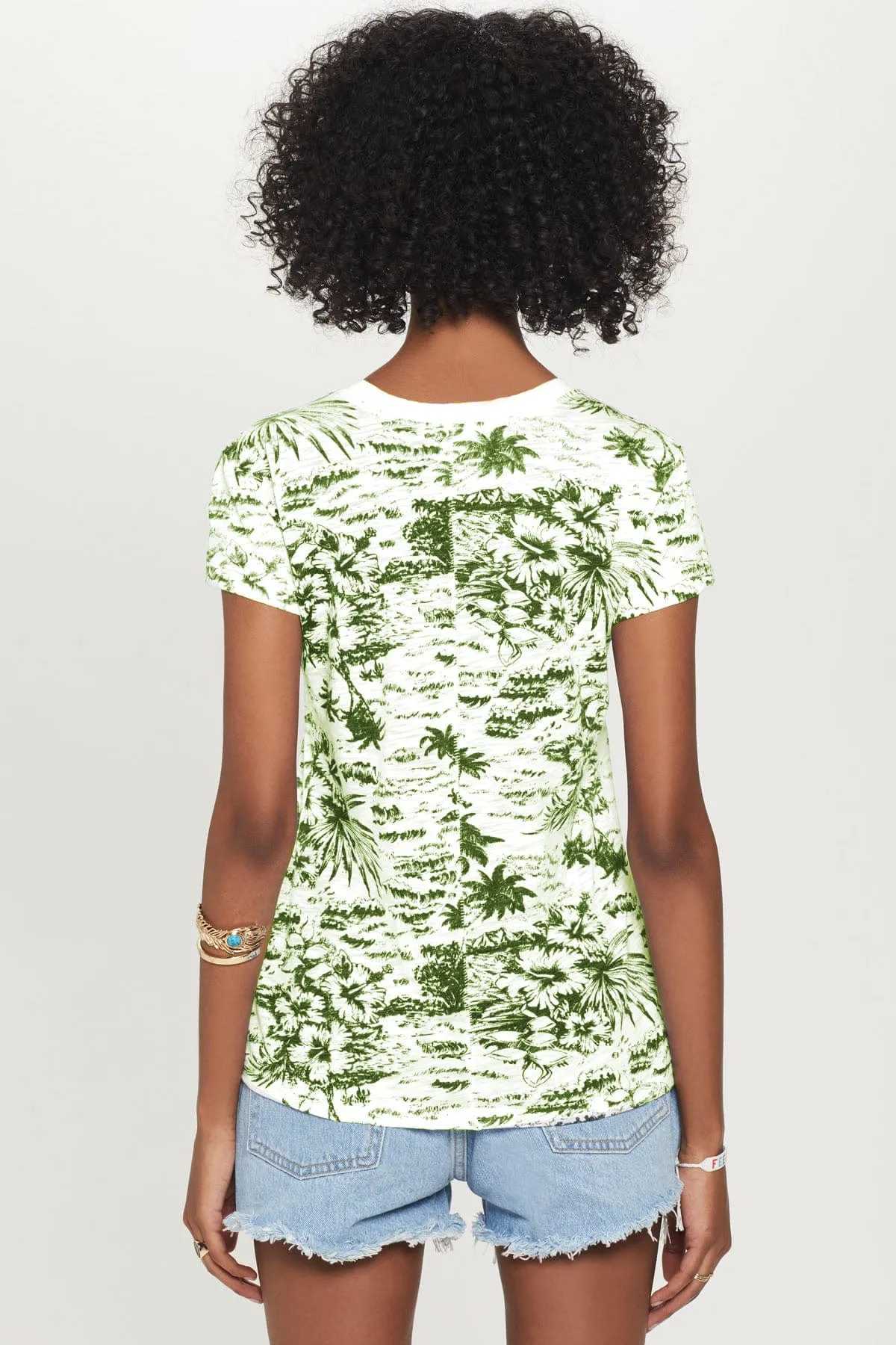Palm Island Ringer Tee sold by Goldie Tees product image thumbnail 4