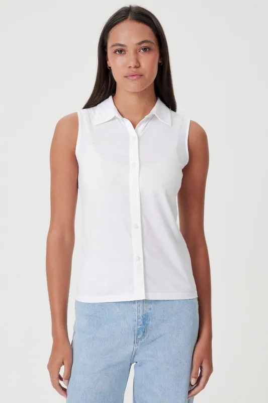 Organic Modern Sleeveless Shirt sold by Goldie Tees