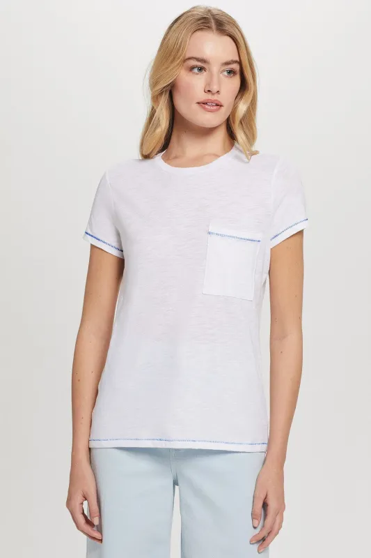 Signature Stitch Pocket Tee sold by Goldie Tees