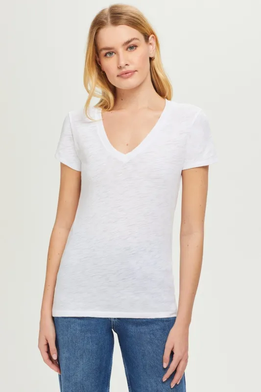 Signature Slub V Neck Tee sold by Goldie Tees