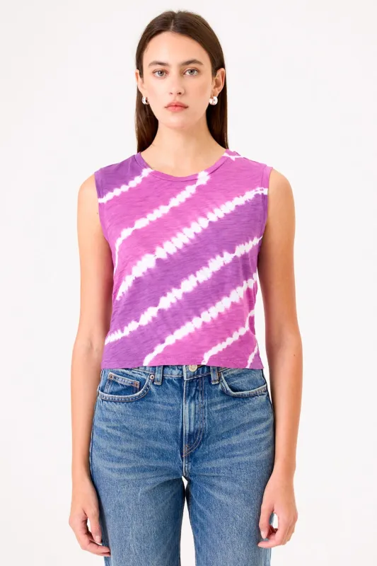 Lightning Tie Dye Crop Tank sold by Goldie Tees