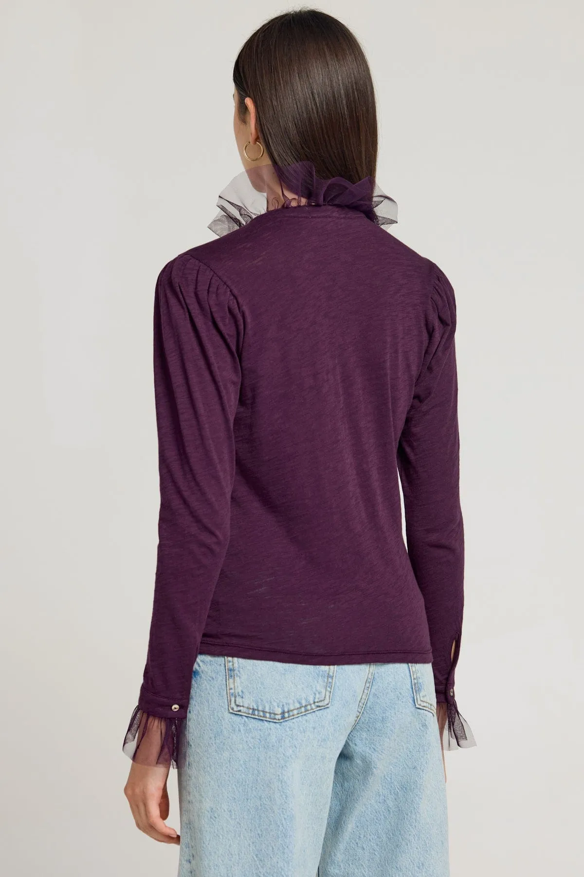 Vivian Tulle Ruffle Shirt sold by Goldie Tees product image thumbnail 2