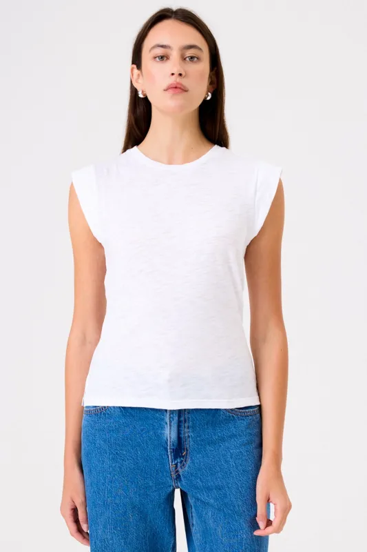 Signature Slub Cap Sleeve Tee sold by Goldie Tees