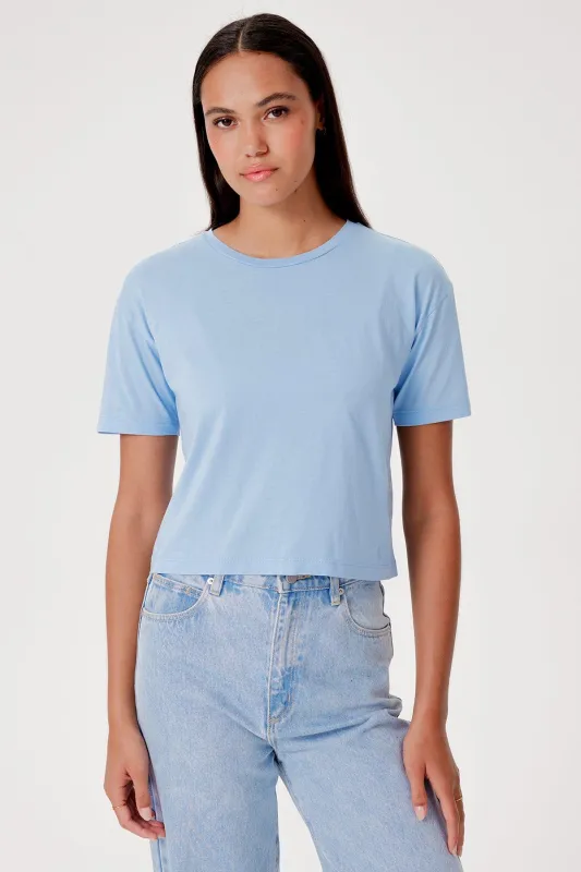 Organic Crop Girlfriend Tee sold by Goldie Tees
