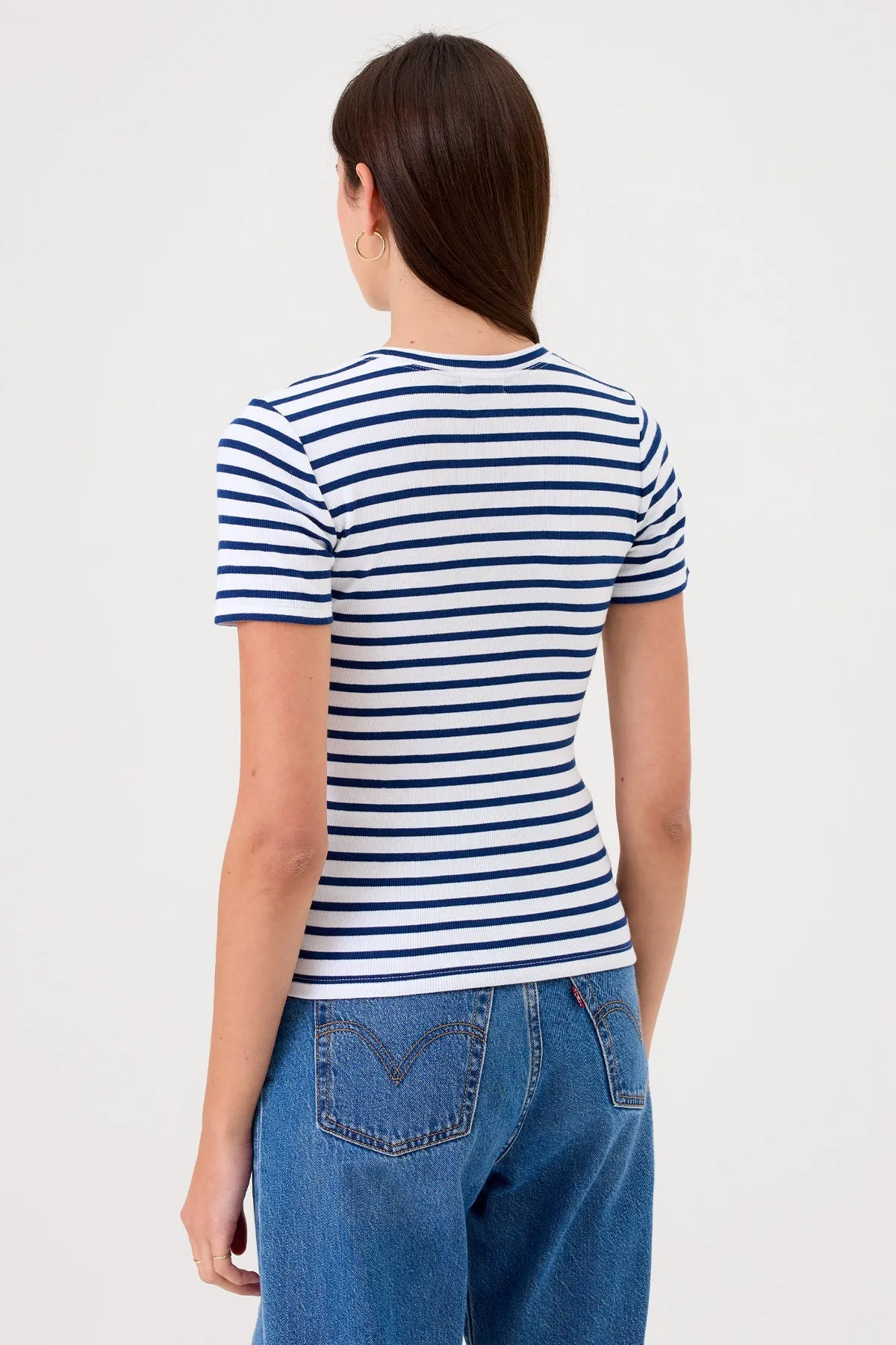 Camille Striped Tee sold by Goldie Tees product image thumbnail 3