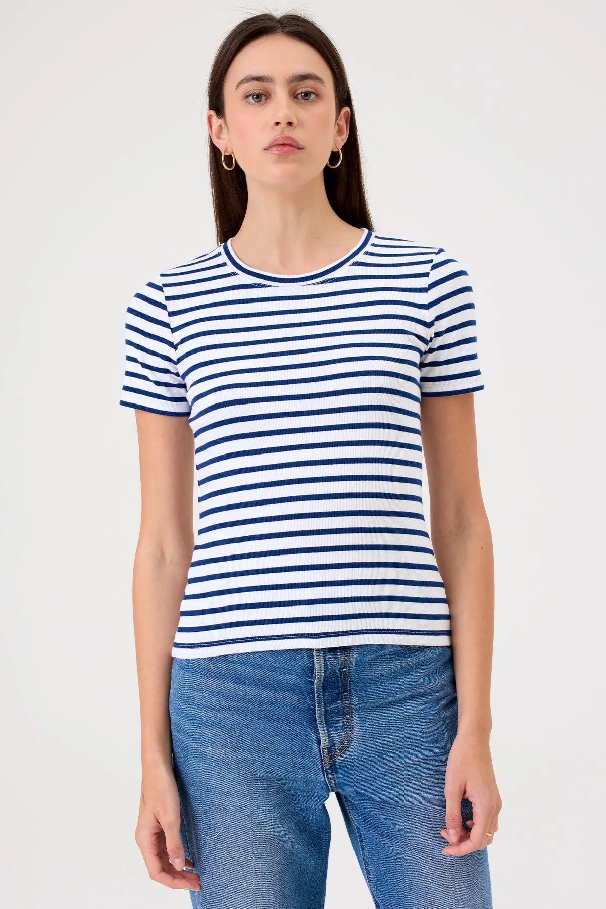 Camille Striped Tee sold by Goldie Tees