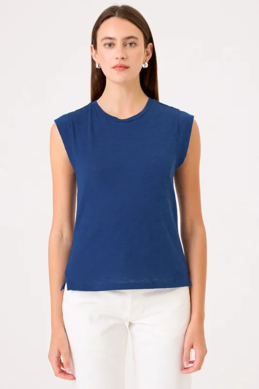 Signature Slub Cap Sleeve Tee sold by Goldie Tees