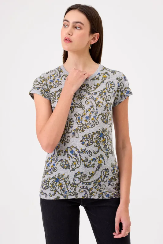 Paisley Grove Ringer Tee sold by Goldie Tees