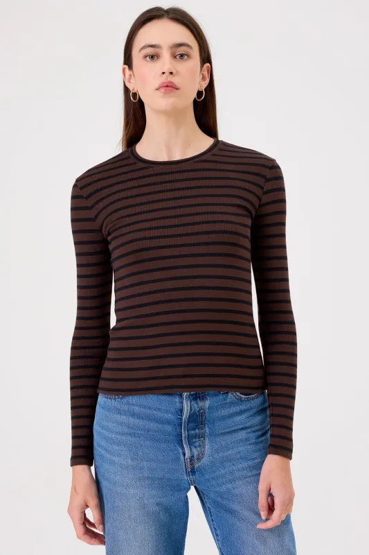 Lina Striped Top sold by Goldie Tees