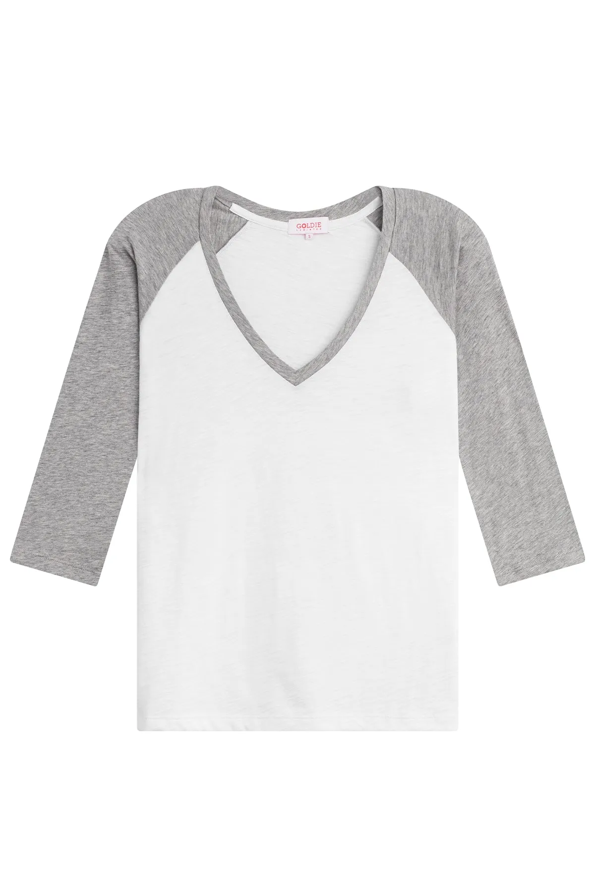 Kylie Baseball V Neck Tee sold by Goldie Tees product image thumbnail 5