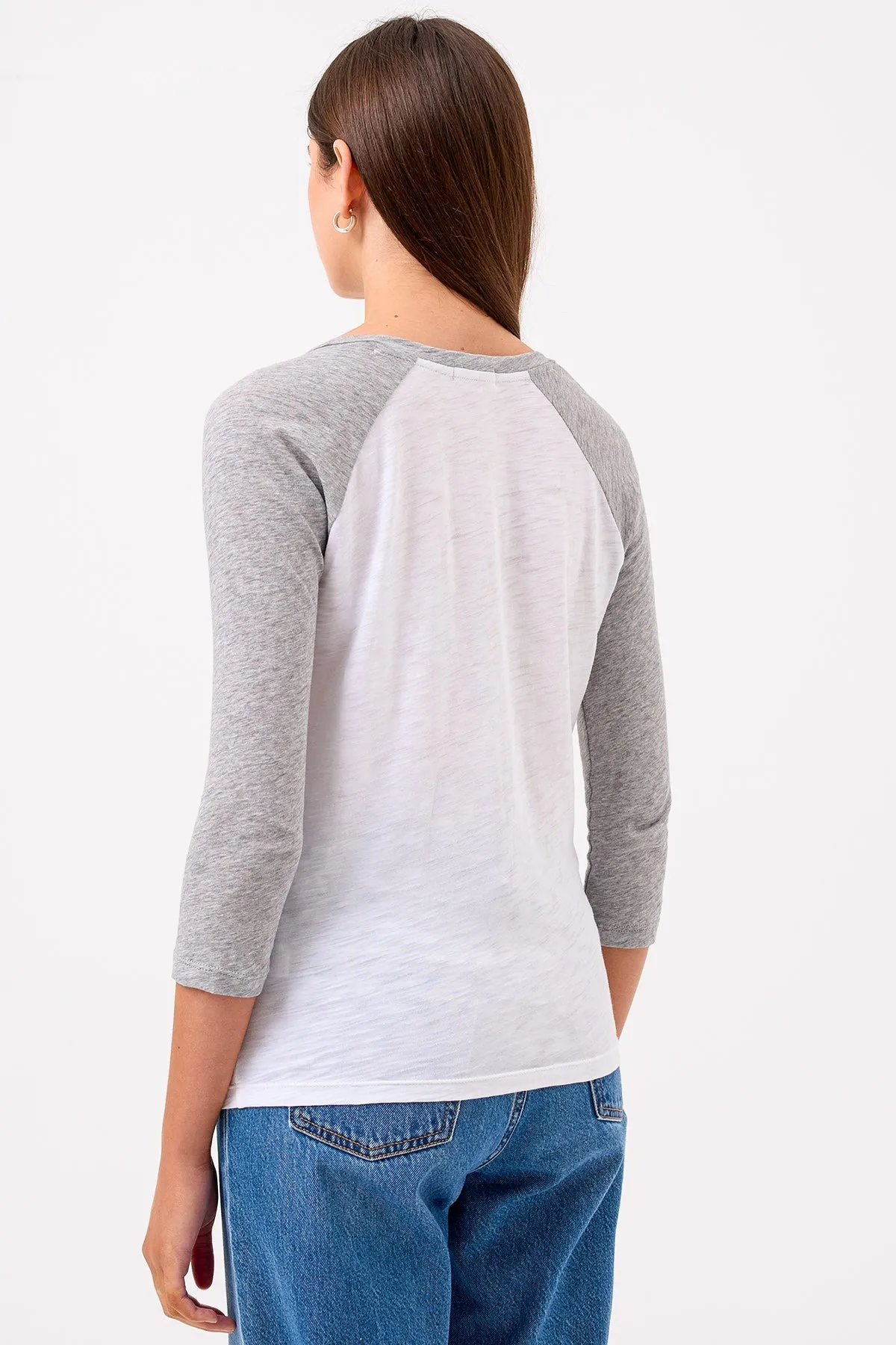 Kylie Baseball V Neck Tee sold by Goldie Tees product image thumbnail 3