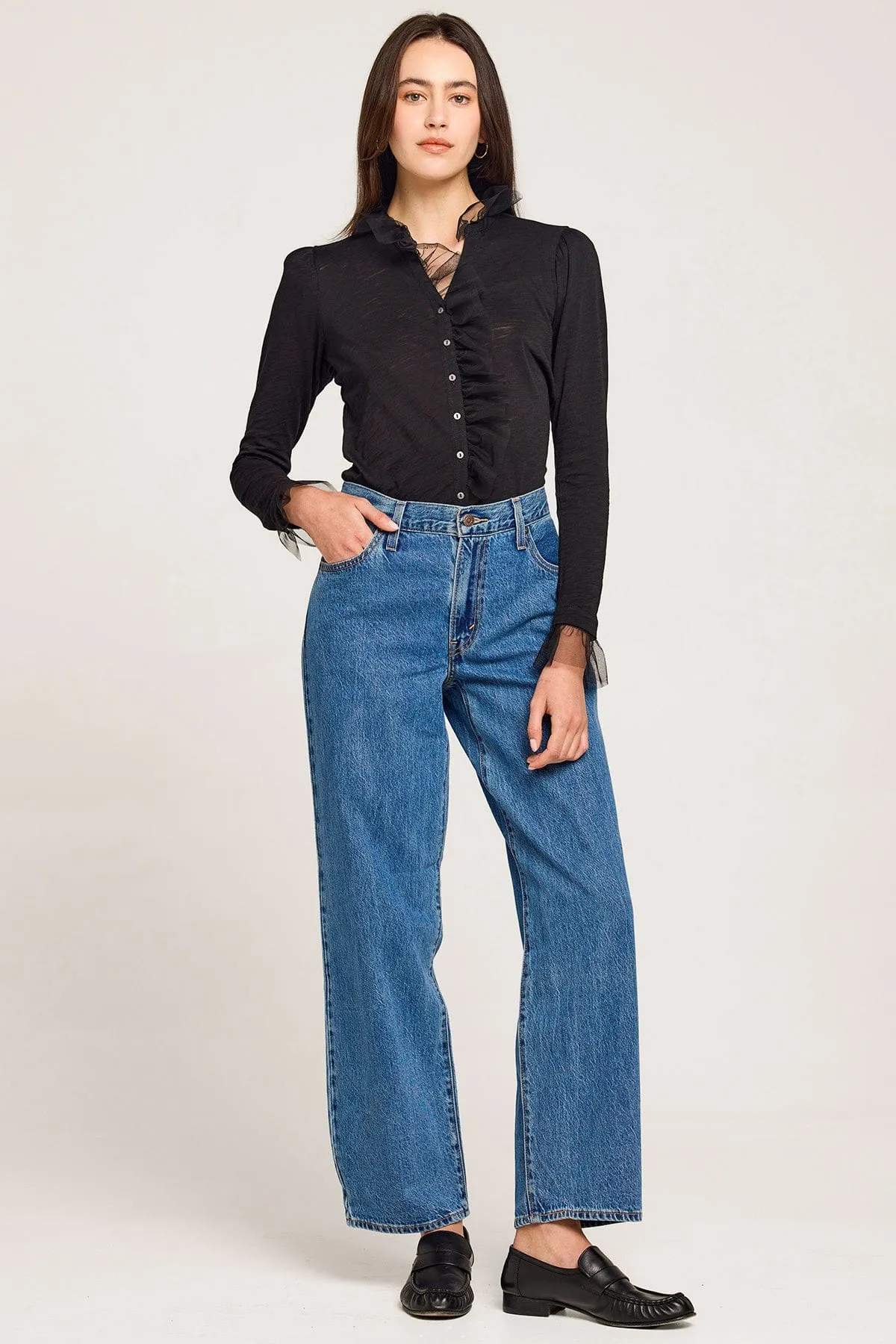 Vivian Tulle Ruffle Shirt sold by Goldie Tees product image thumbnail 2