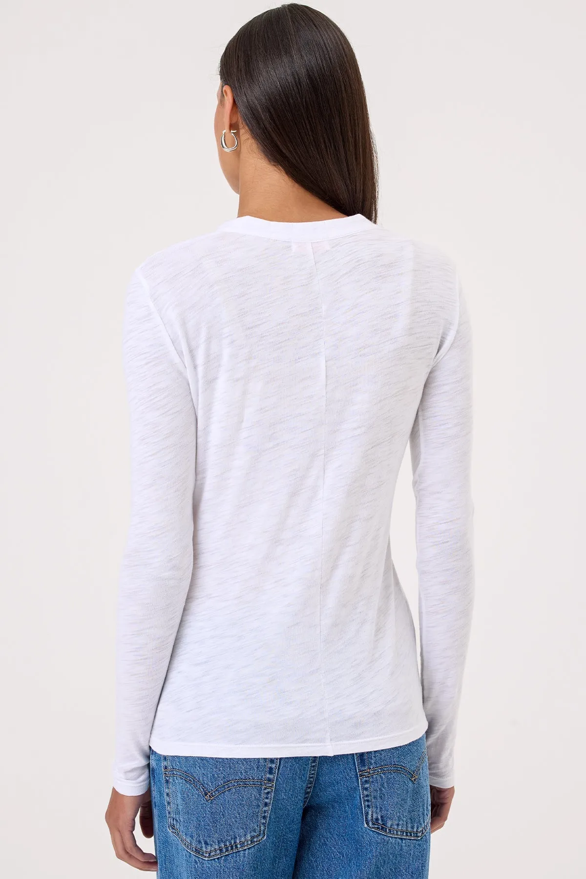 Serenity Long Sleeve V Neck Tee sold by Goldie Tees product image thumbnail 3