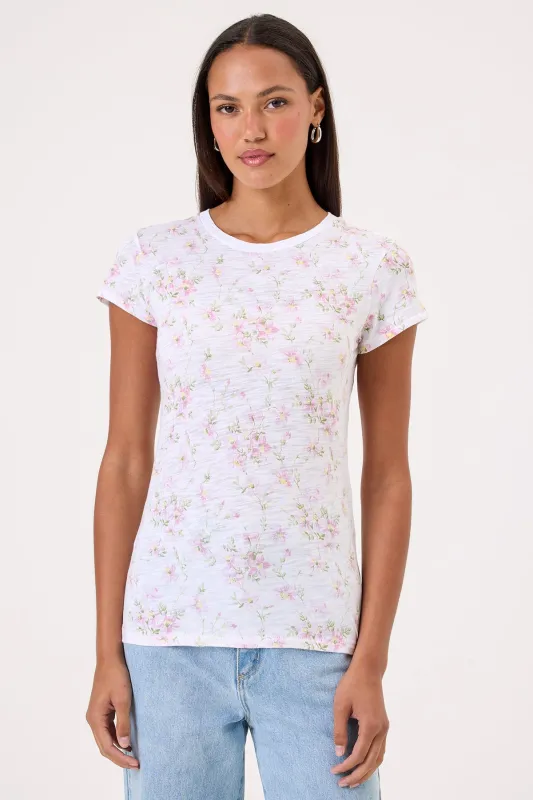 Meadow Ringer Tee sold by Goldie Tees