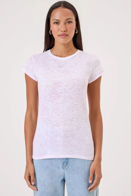 Botanical Ringer Tee sold by Goldie Tees