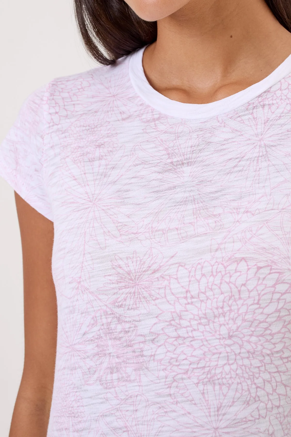 Botanical Ringer Tee sold by Goldie Tees product image thumbnail 4