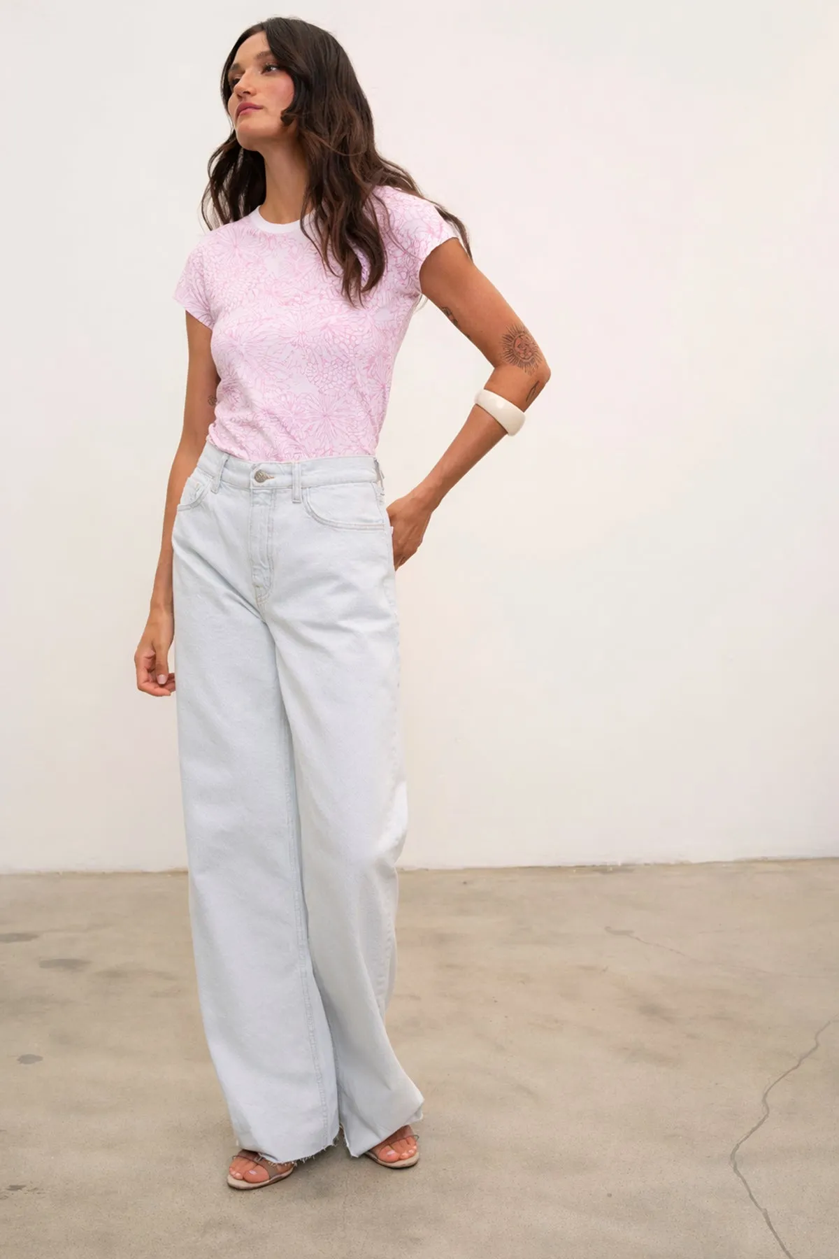 Botanical Ringer Tee sold by Goldie Tees product image thumbnail 2