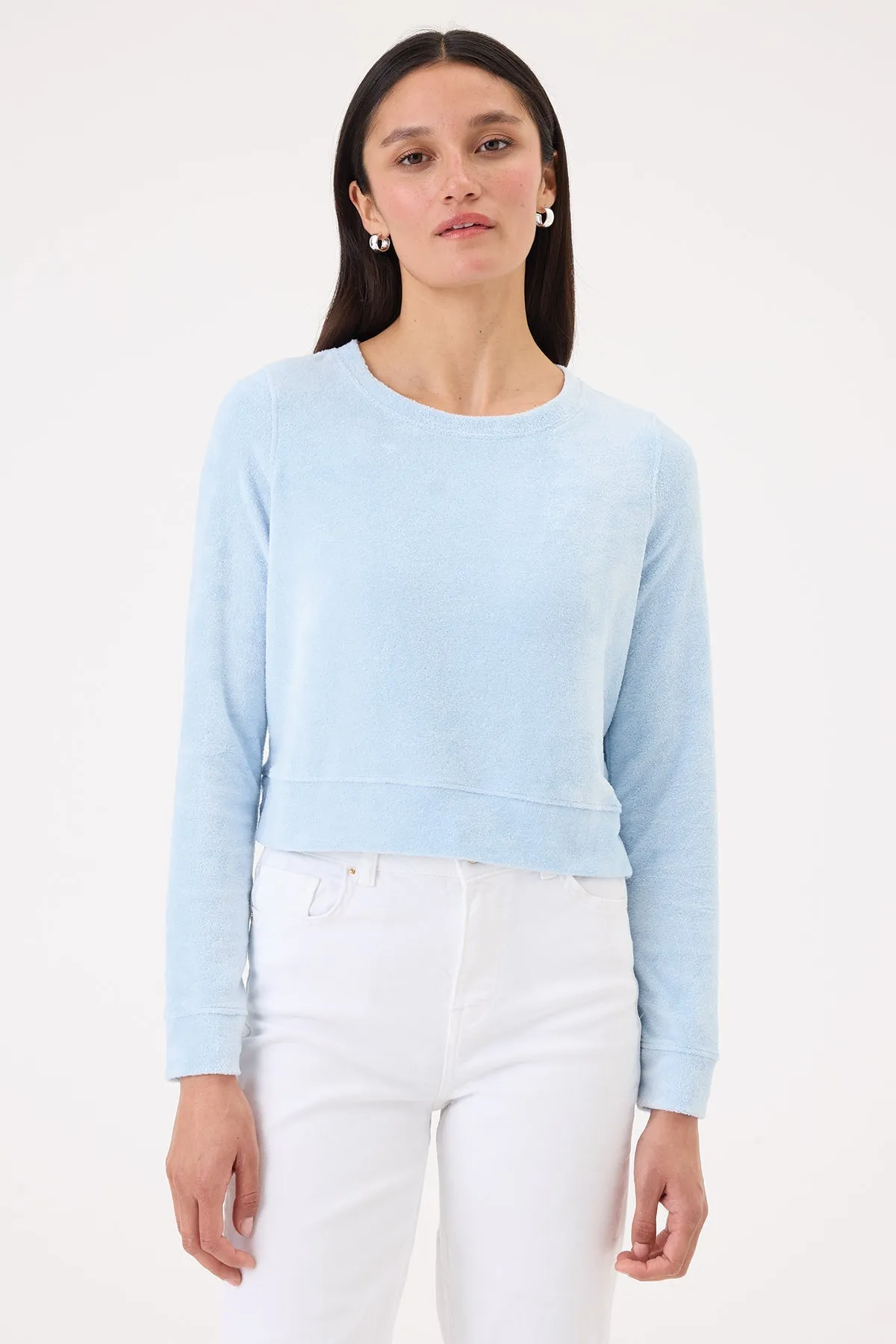 Velour Crush Crop Sweatshirt sold by Goldie Tees product image thumbnail 5