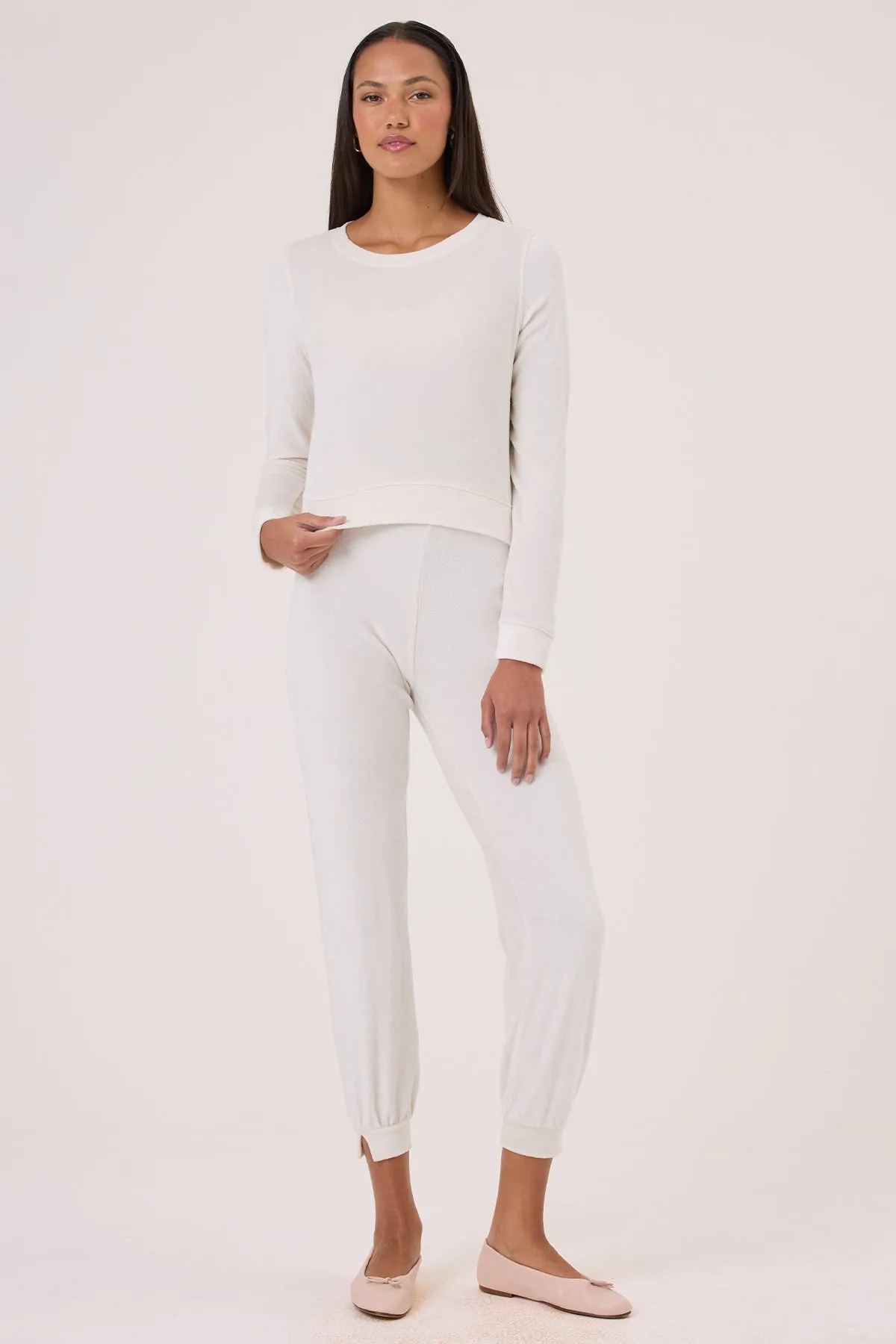 Velour Crush Crop Sweatshirt sold by Goldie Tees product image thumbnail 2