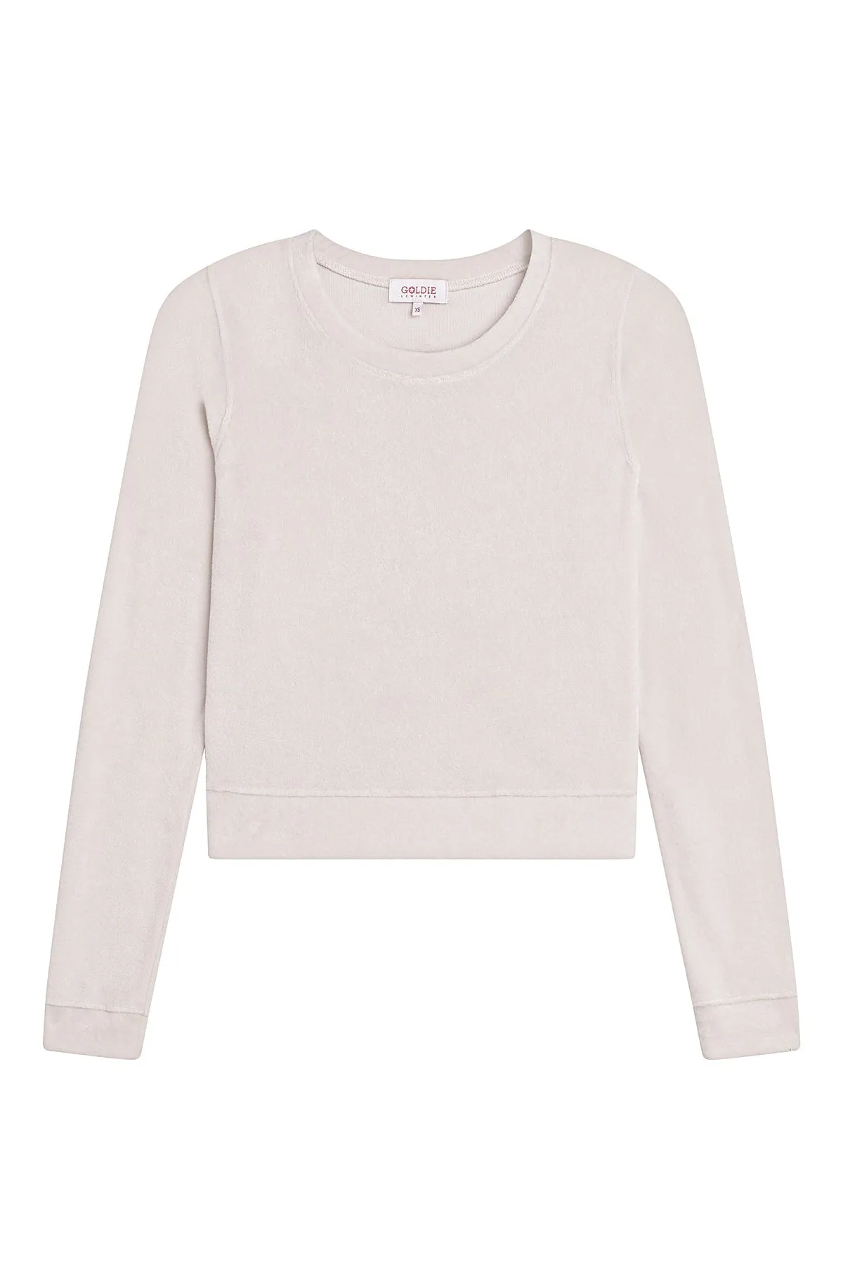 Velour Crush Crop Sweatshirt sold by Goldie Tees product image thumbnail 4