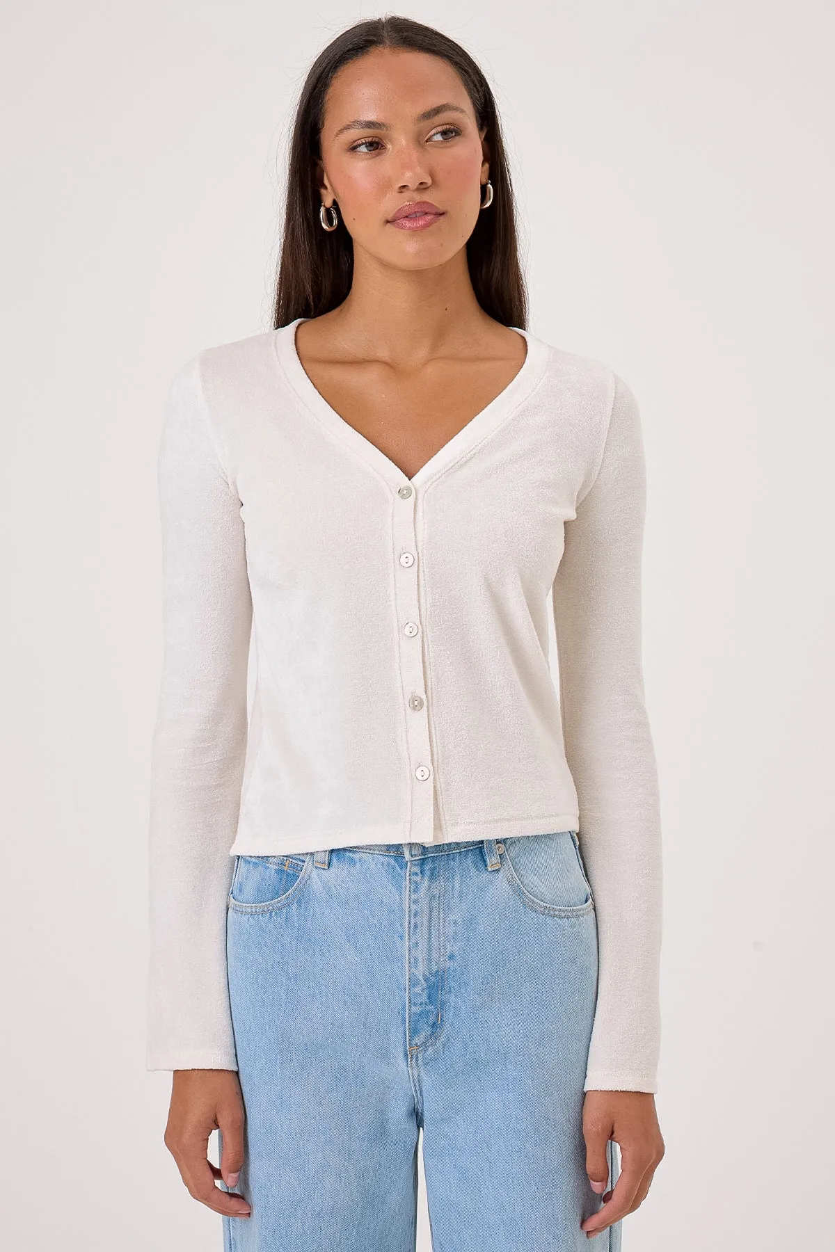 Velour Crush Cardigan sold by Goldie Tees