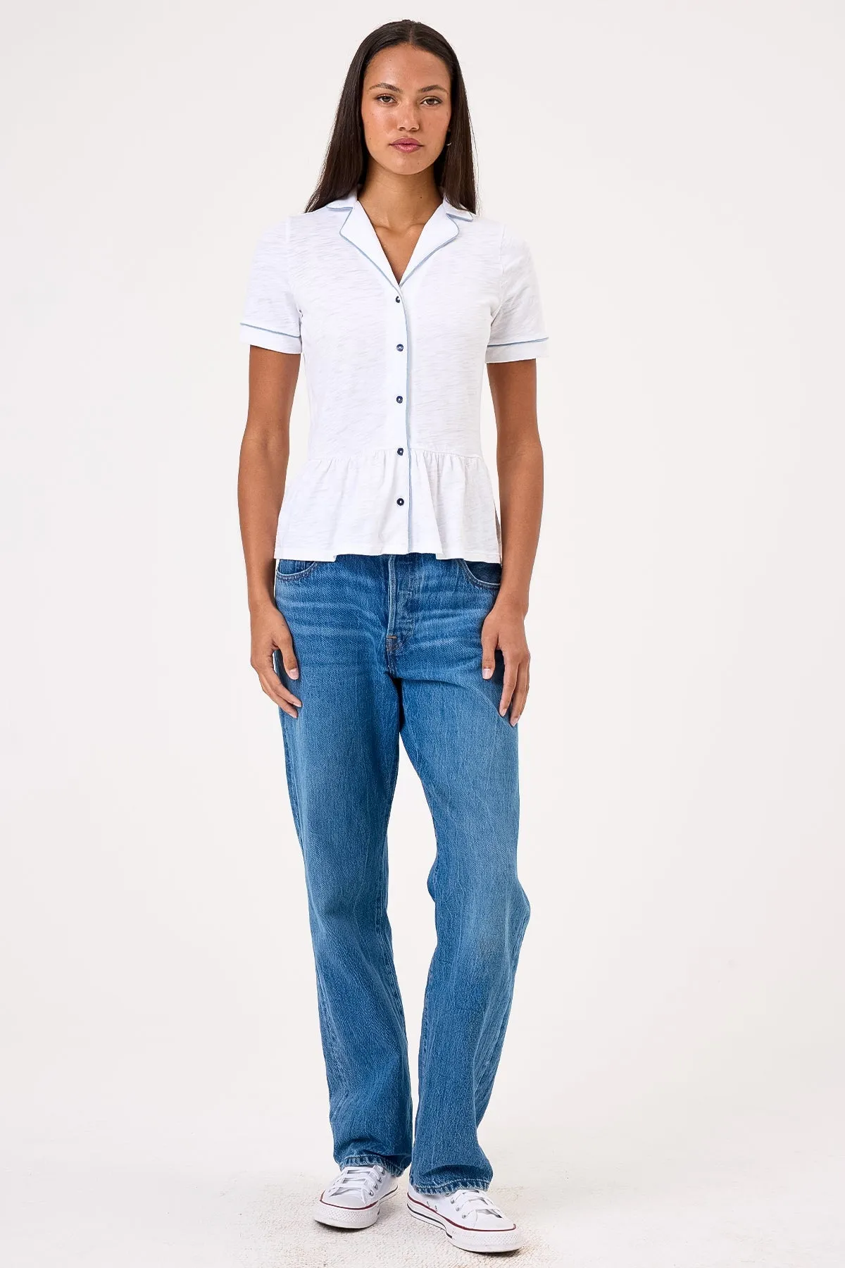 Piper Peplum Blouse sold by Goldie Tees product image thumbnail 2