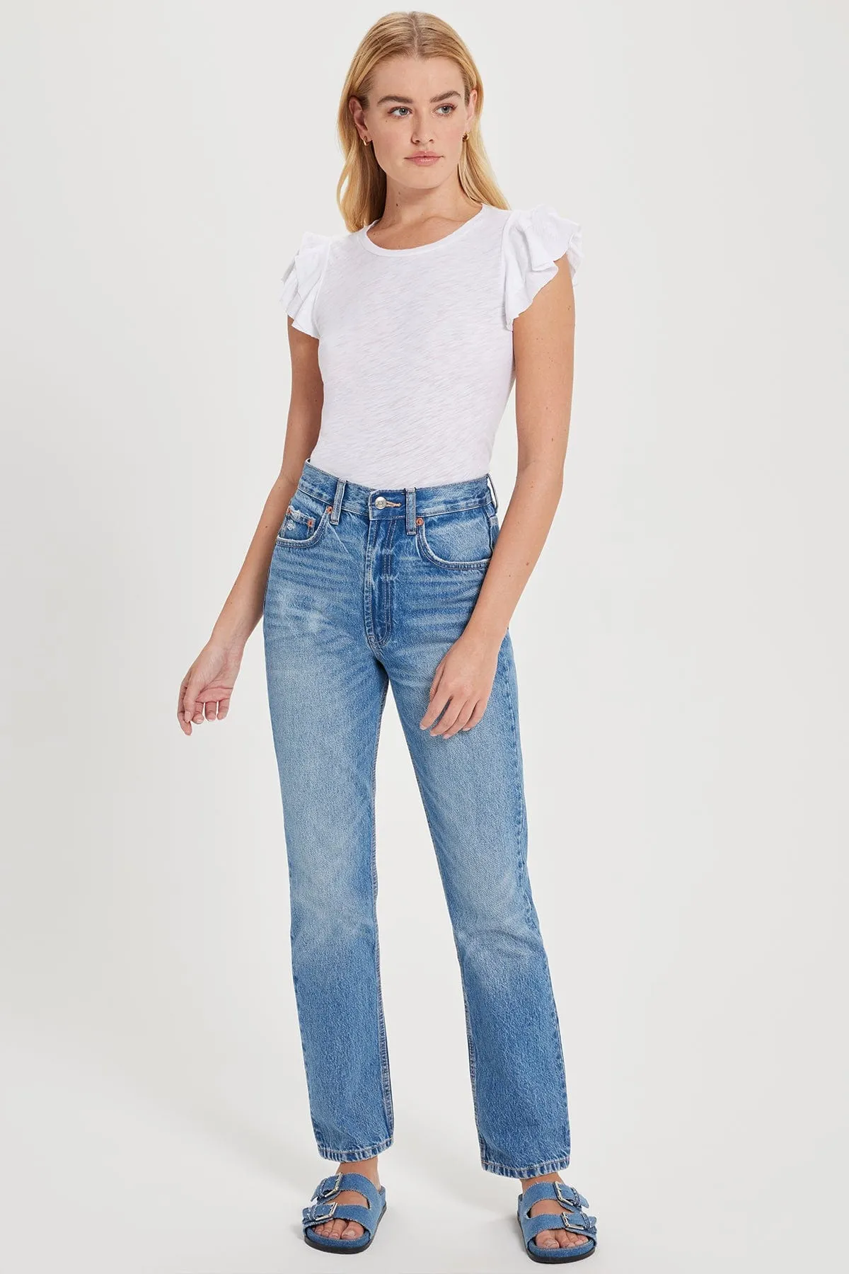 Celeste Ruffle Sleeve Tee sold by Goldie Tees product image thumbnail 2