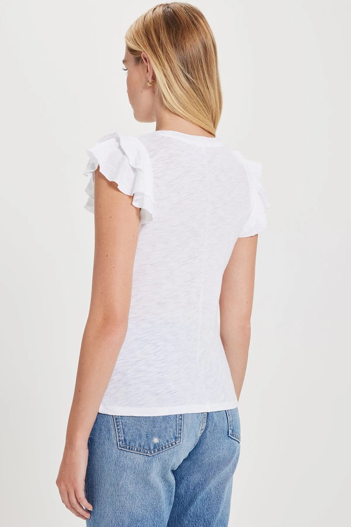 Celeste Ruffle Sleeve Tee sold by Goldie Tees product image thumbnail 3