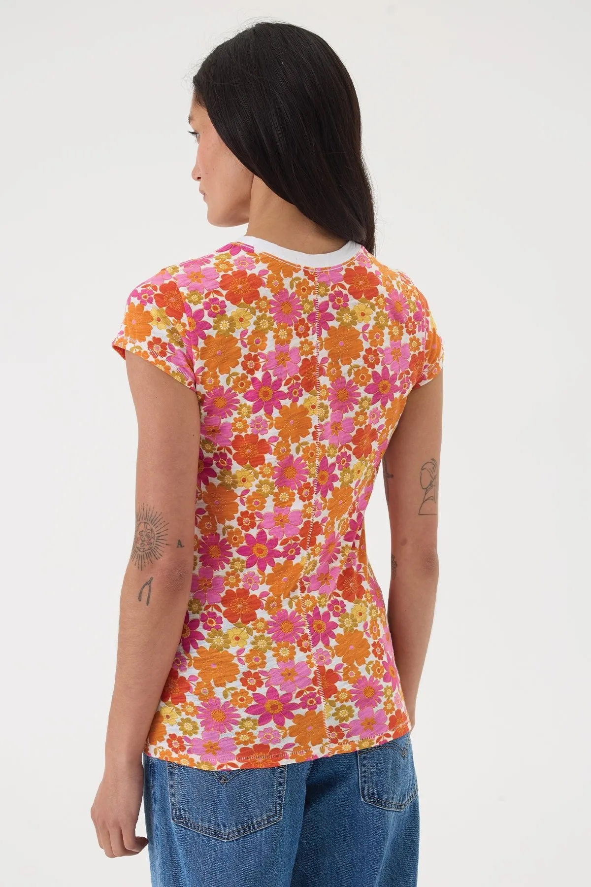 Summer Crush Ringer Tee sold by Goldie Tees product image thumbnail 3