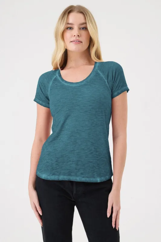 Vintage Wash Raglan Tee made by Goldie Tees
