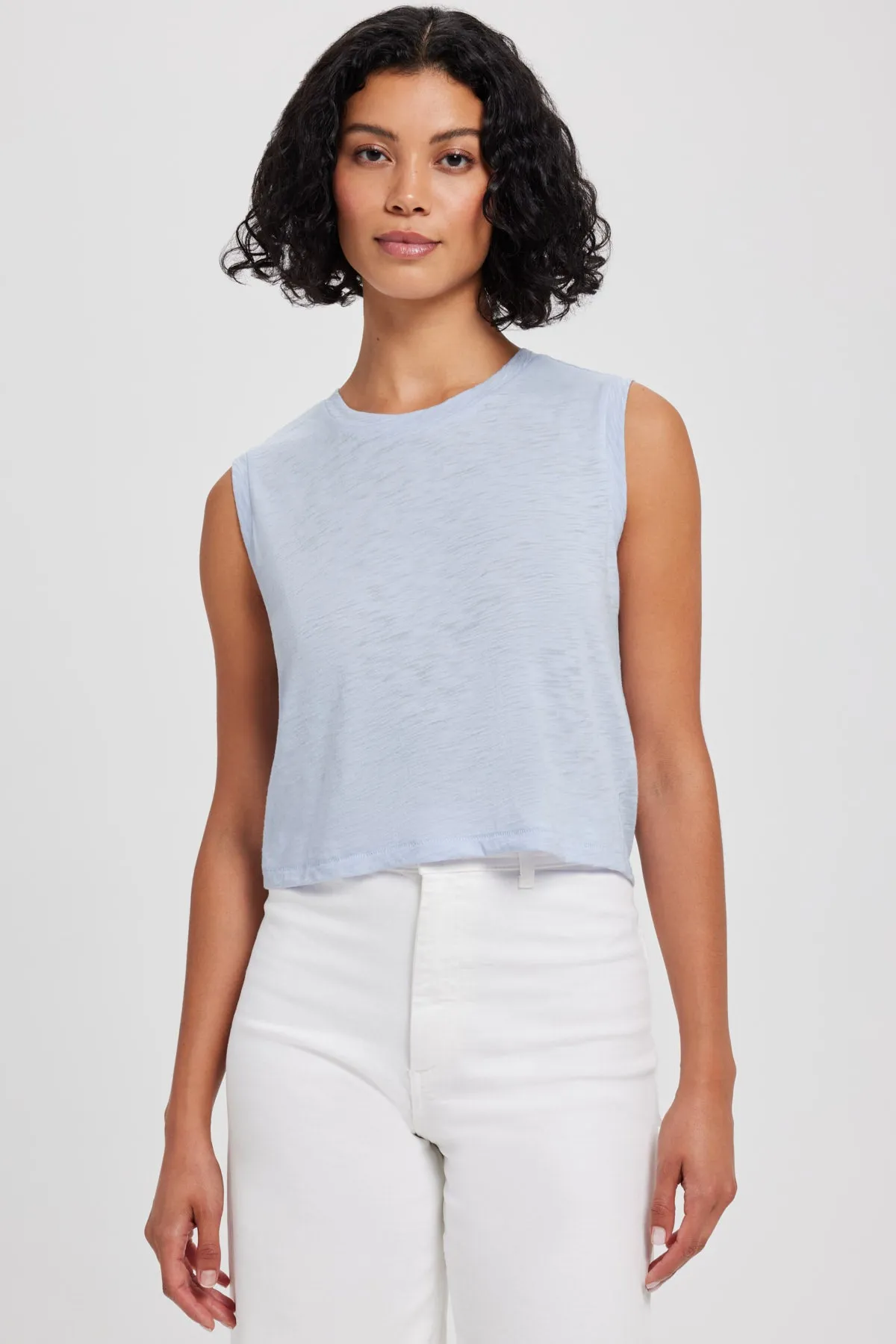 Signature Slub Crop Tank sold by Goldie Tees