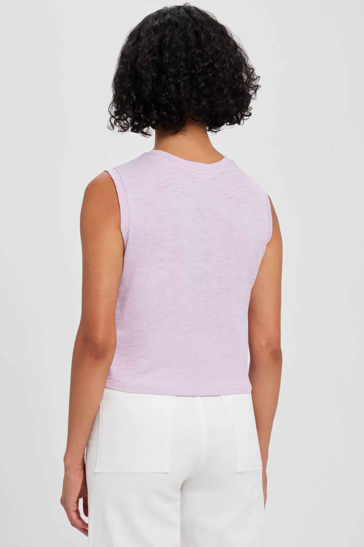 Signature Slub Crop Tank sold by Goldie Tees product image thumbnail 4