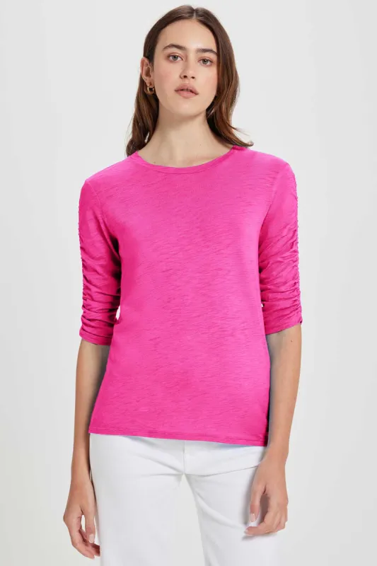 Ruched Half Sleeve Tee sold by Goldie Tees