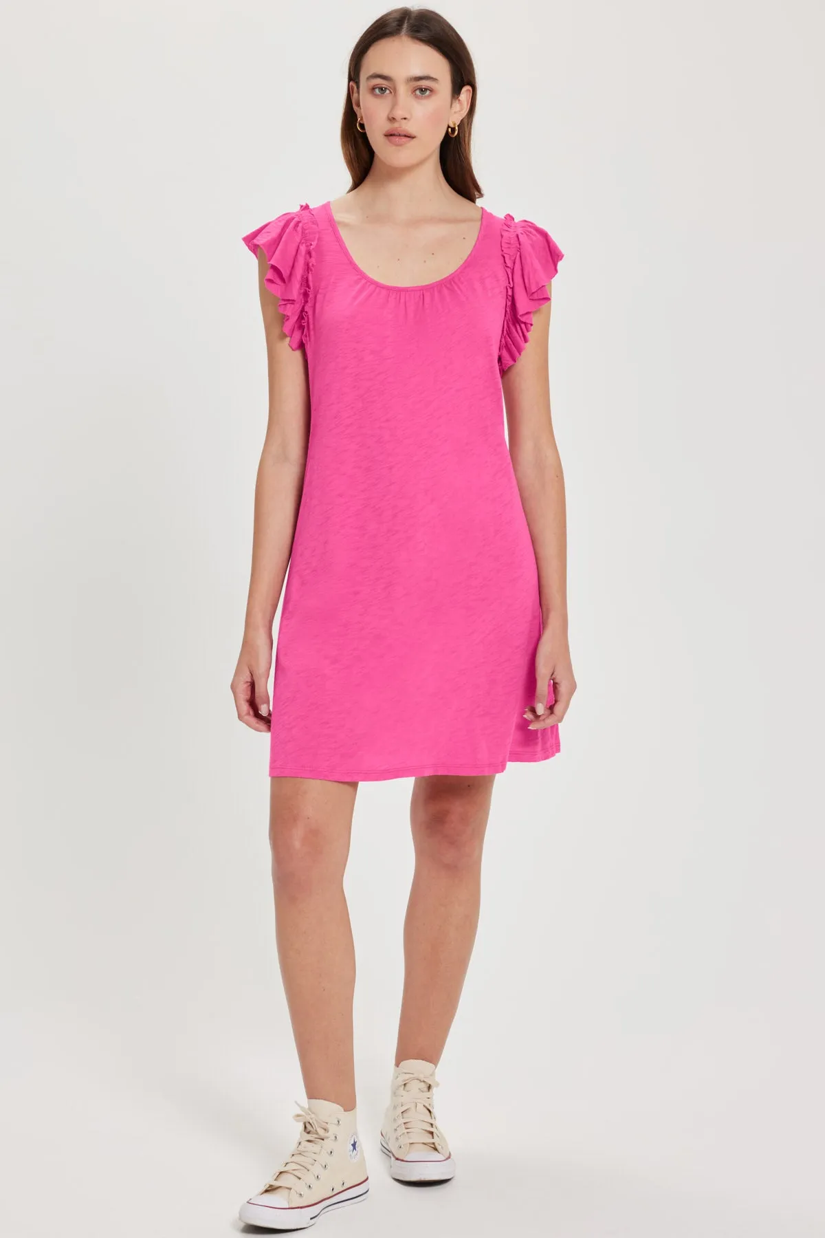 Sofia Ruffle Sleeve Dress sold by Goldie Tees product image thumbnail 4
