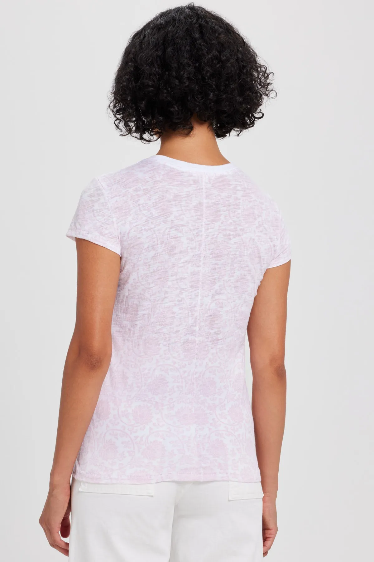 Spring Rose Ringer Tee sold by Goldie Tees product image thumbnail 5