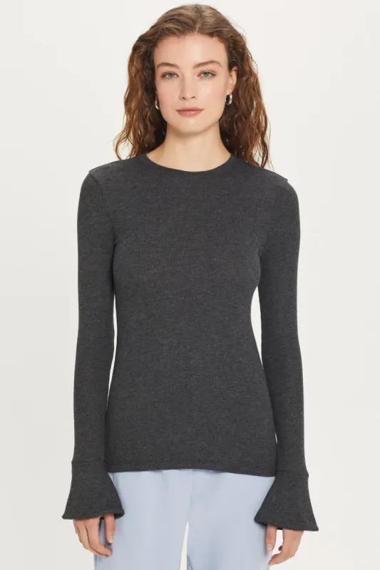 Fortuna Bell Sleeve Top sold by Goldie Tees