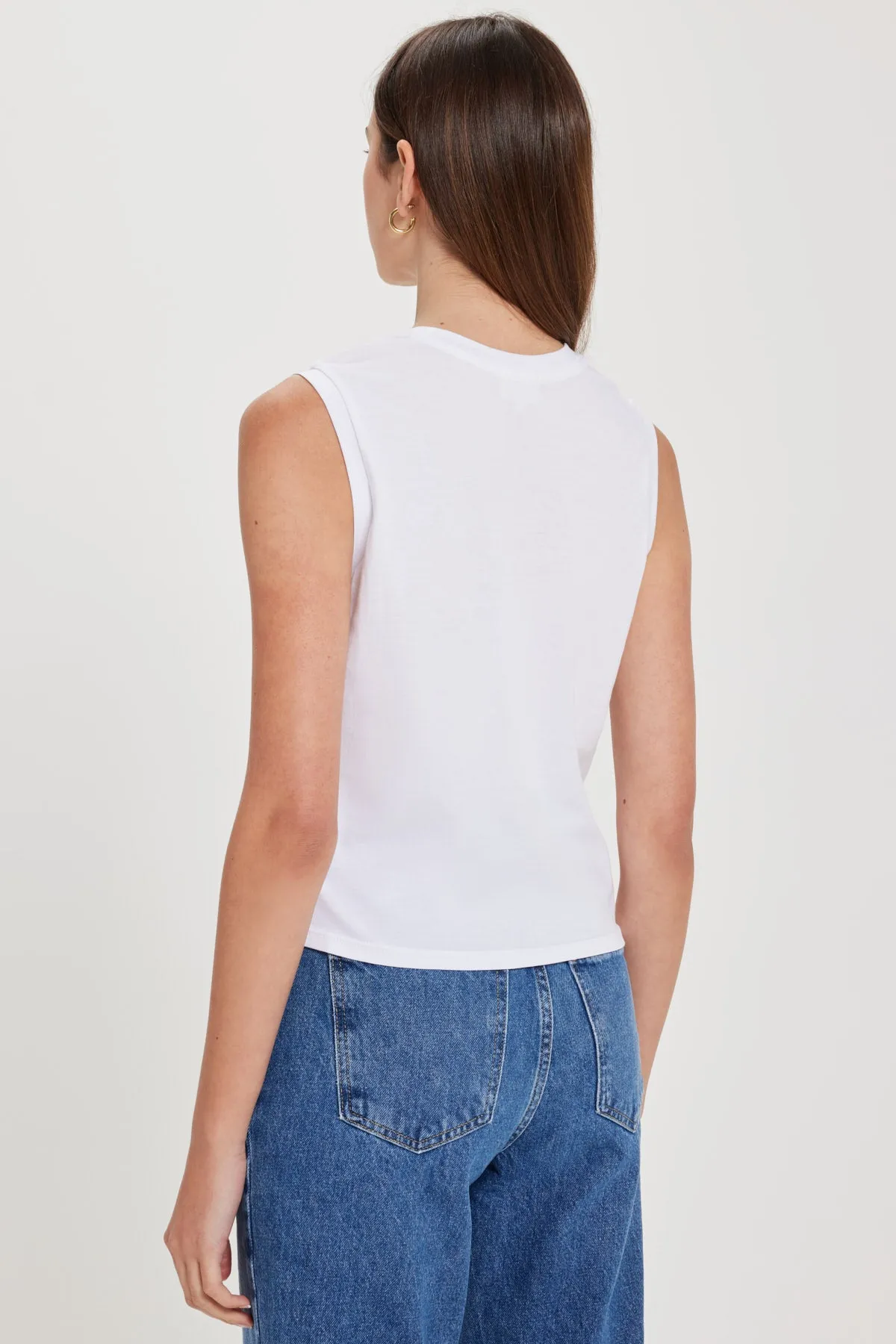 Organic Cropped Pocket Tank sold by Goldie Tees product image thumbnail 4