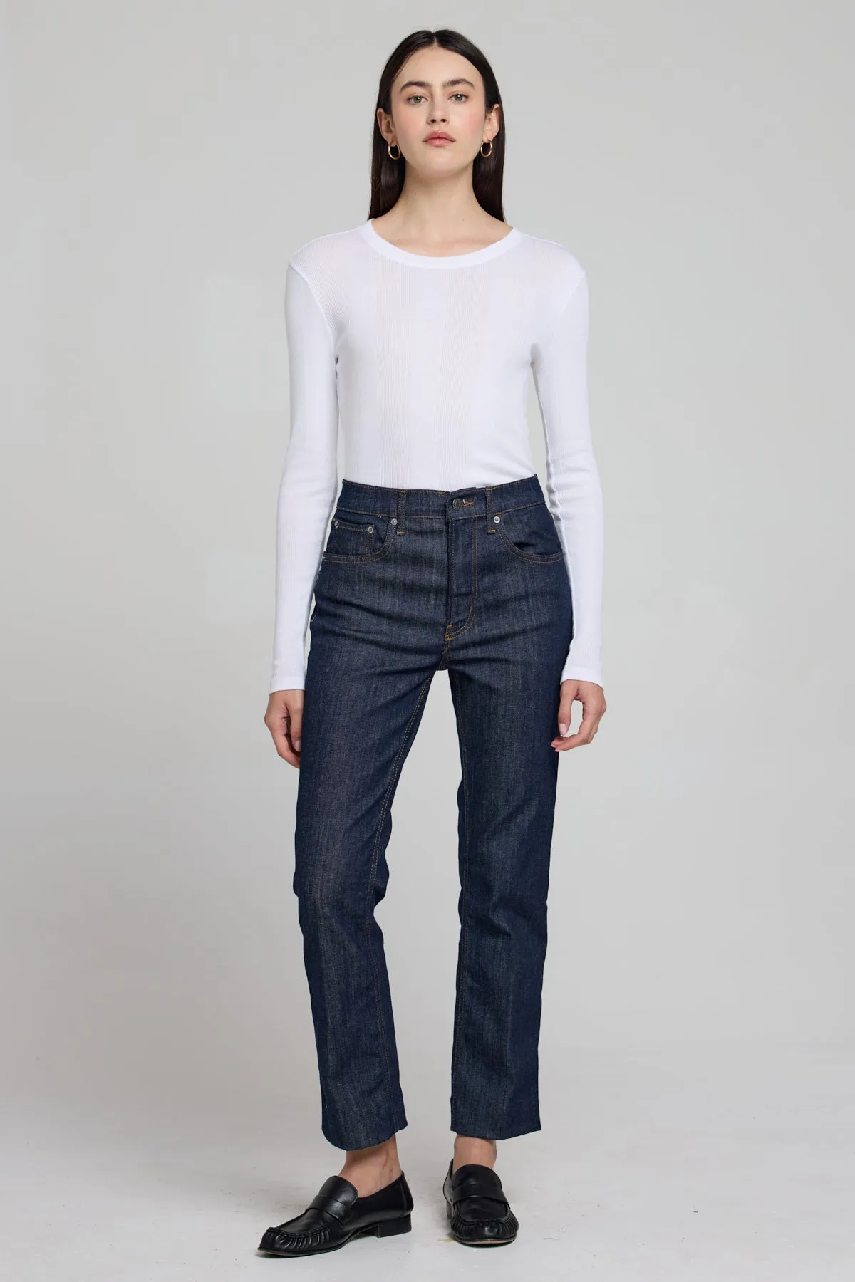 Long Sleeve Variegated Rib Tee sold by Goldie Tees product image thumbnail 2