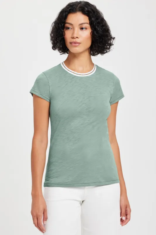 Pavé Ringer Tee sold by Goldie Tees