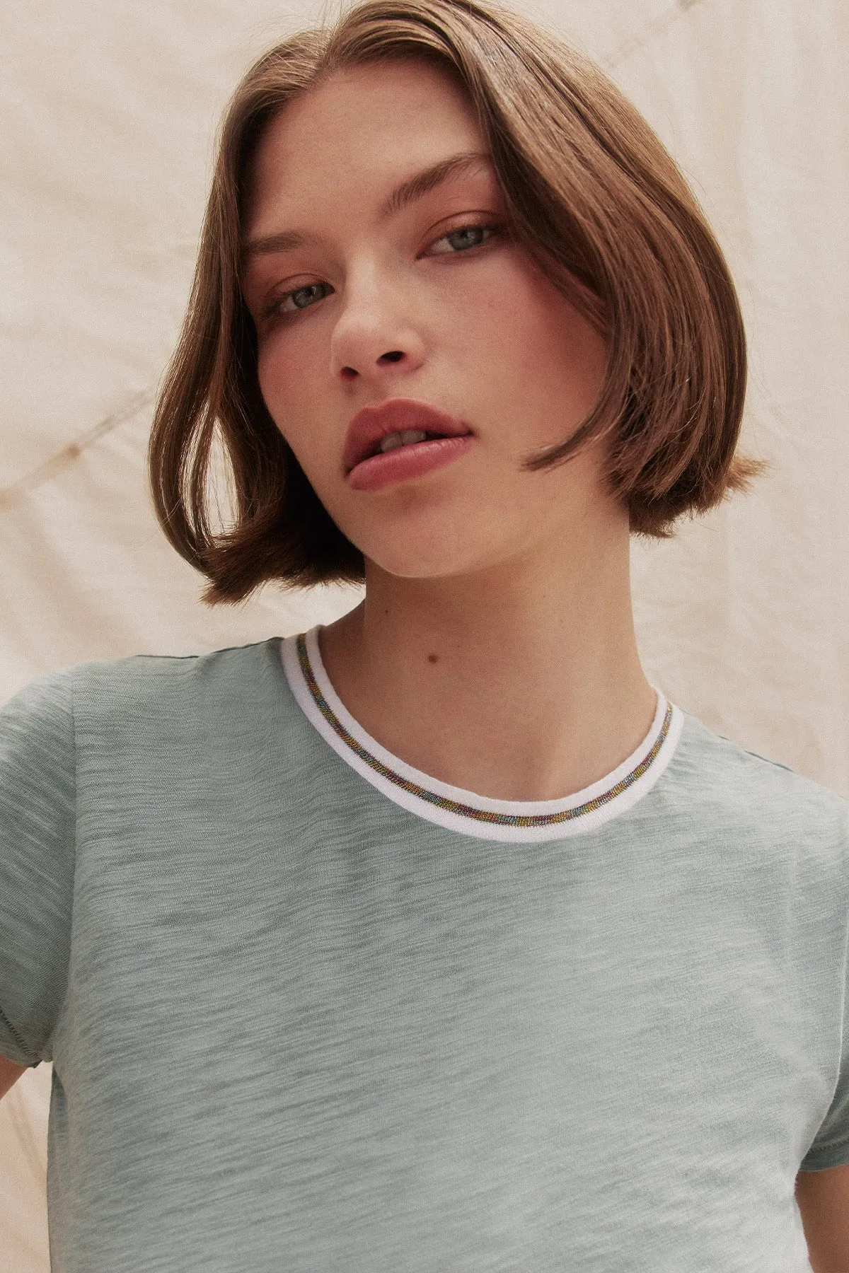 Pavé Ringer Tee sold by Goldie Tees product image thumbnail 5