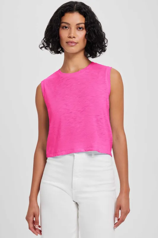 Signature Slub Crop Tank sold by Goldie Tees