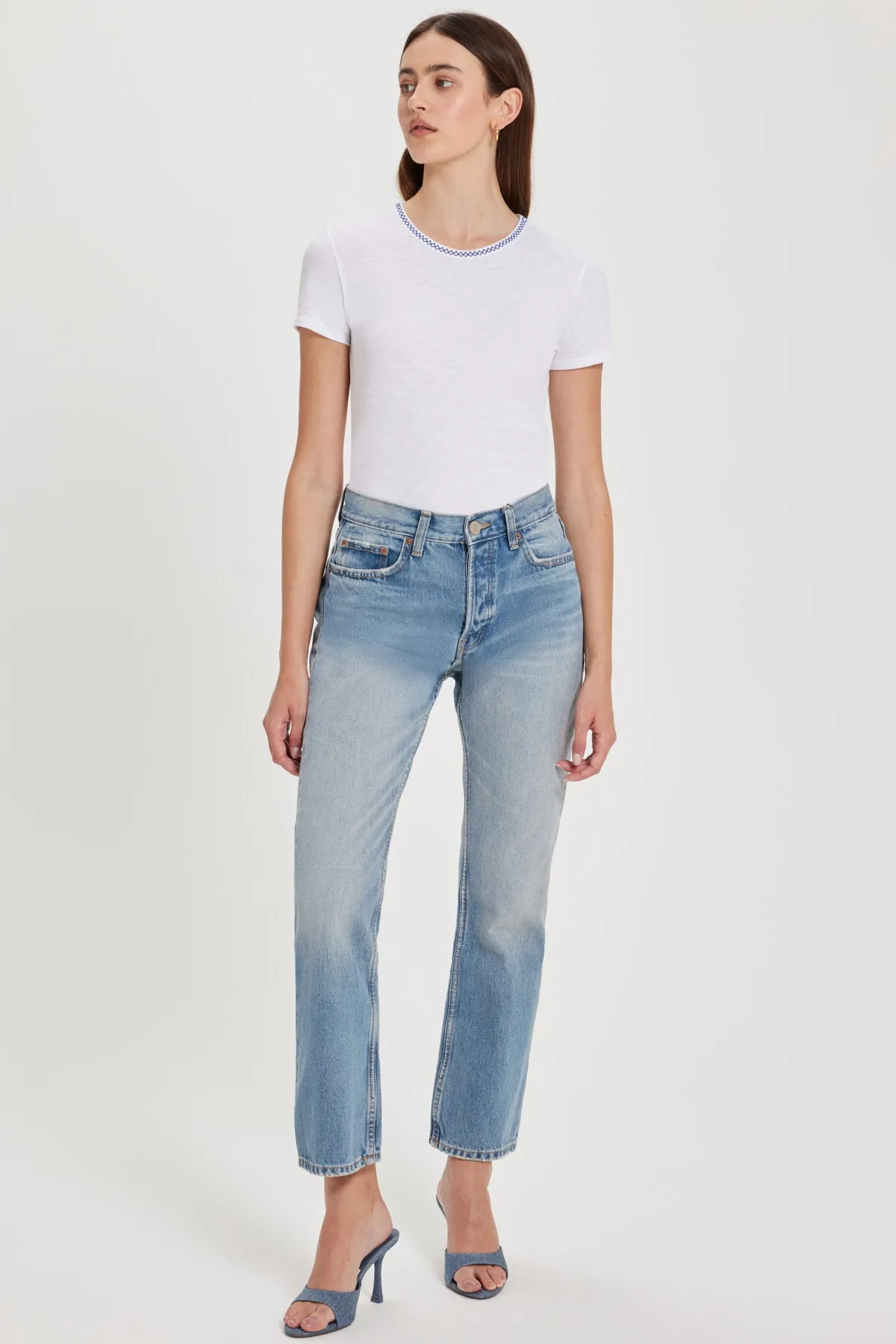 Ella Embroidered Tee sold by Goldie Tees product image thumbnail 2