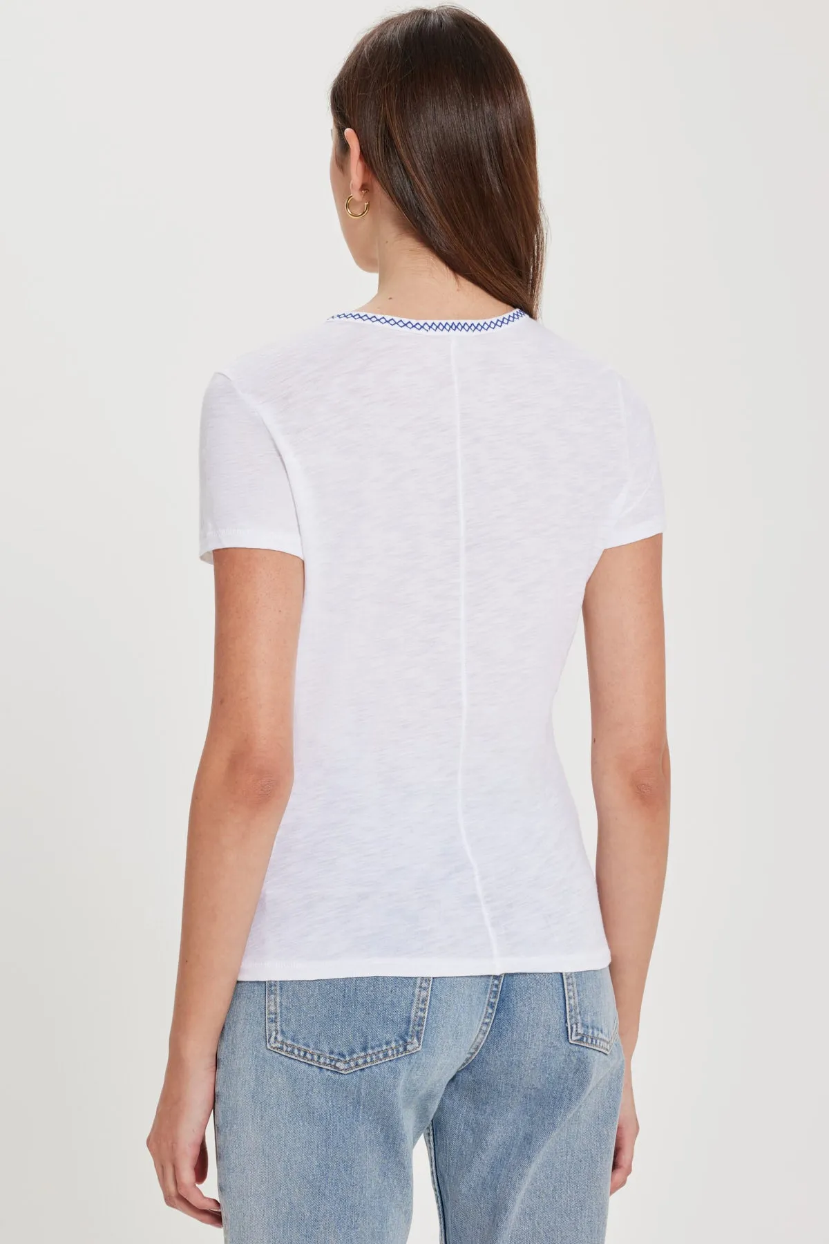 Ella Embroidered Tee sold by Goldie Tees product image thumbnail 4