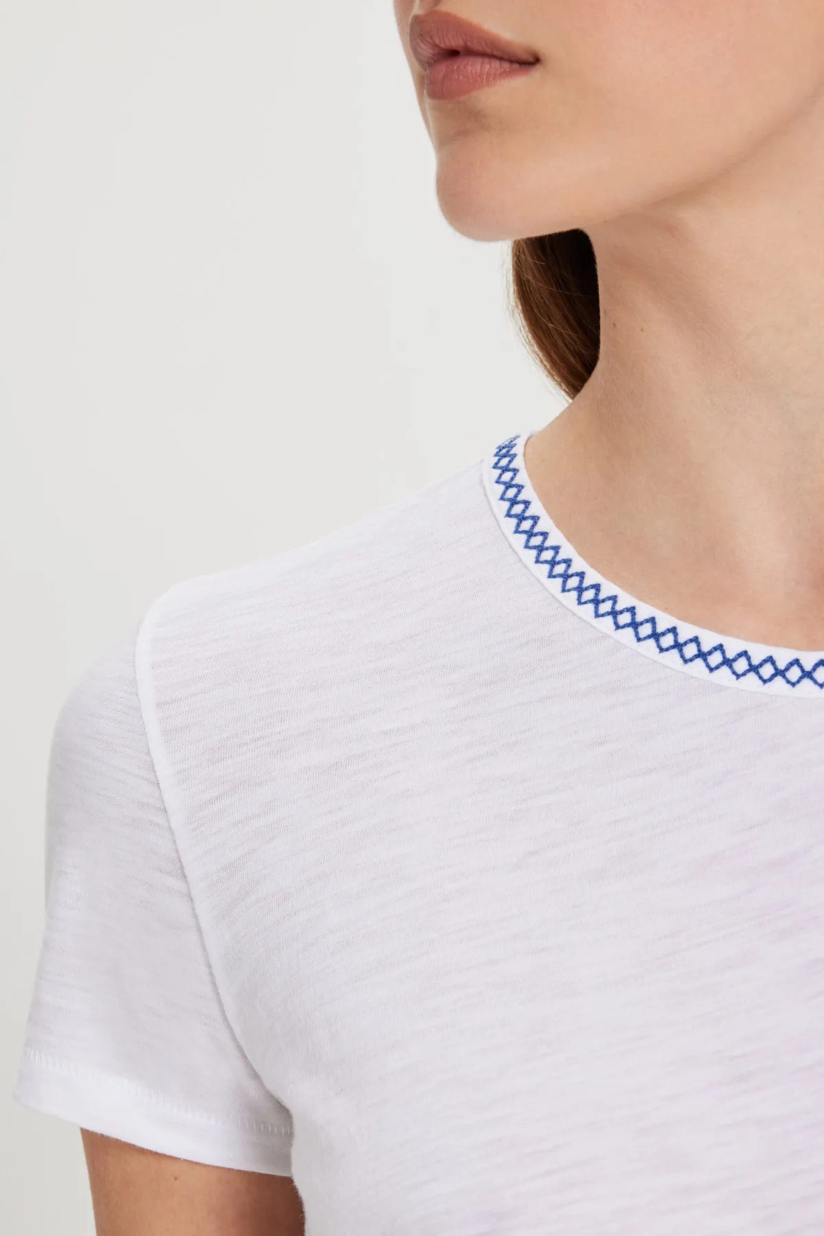 Ella Embroidered Tee sold by Goldie Tees product image thumbnail 3