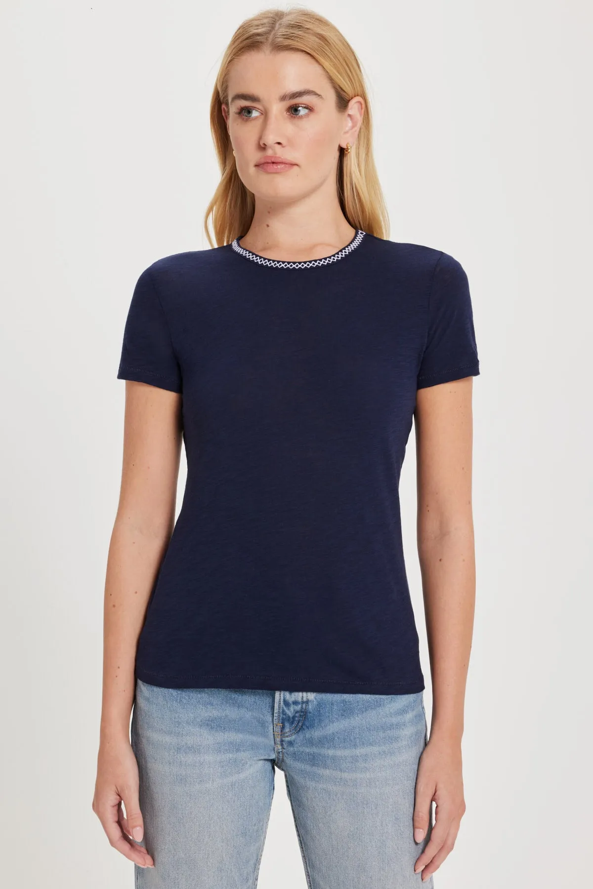 Ella Embroidered Tee sold by Goldie Tees product image thumbnail 5