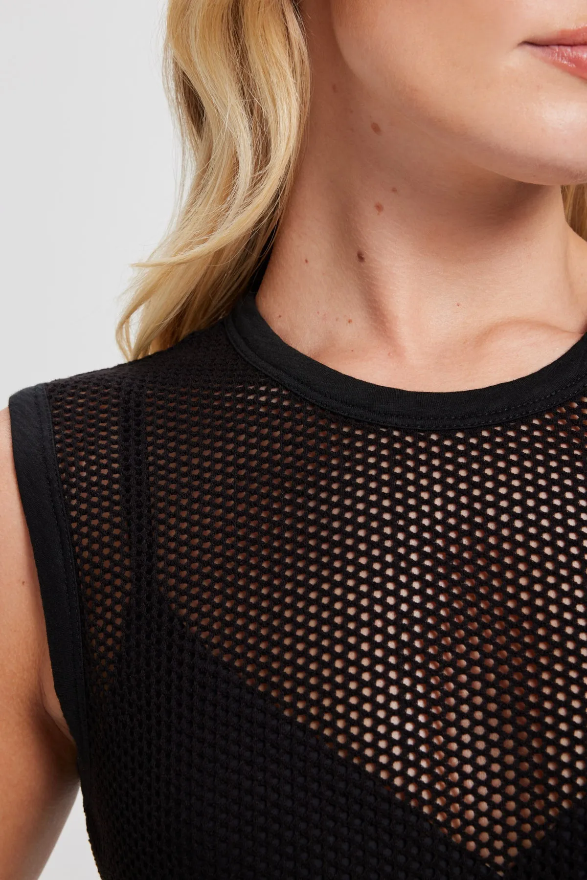 Serena Fishnet Tank sold by Goldie Tees product image thumbnail 2