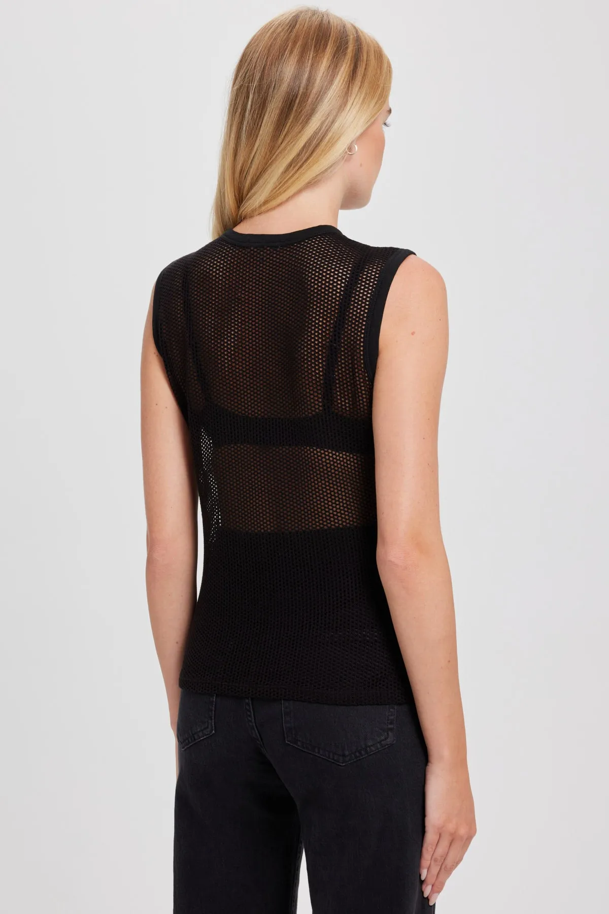 Serena Fishnet Tank sold by Goldie Tees product image thumbnail 3