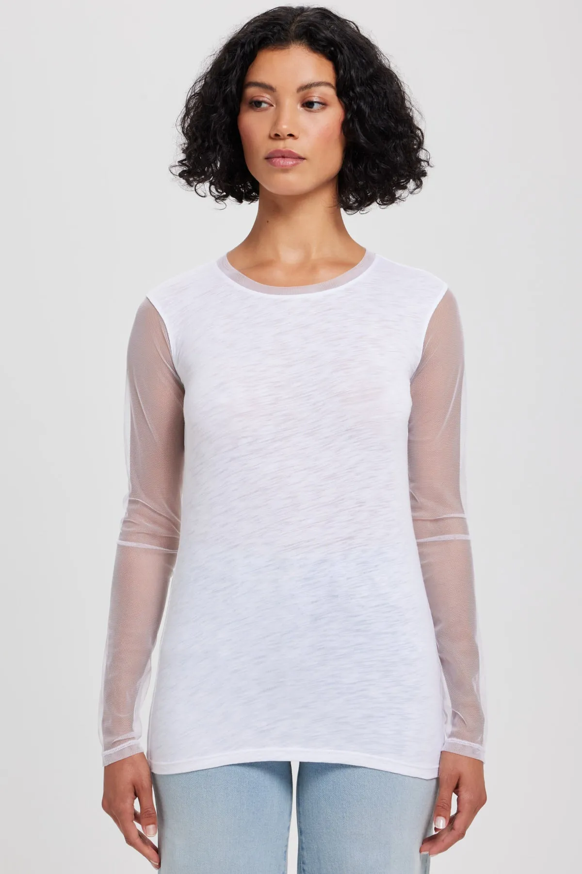 Tulle Long Sleeve Tee sold by Goldie Tees product image thumbnail 2